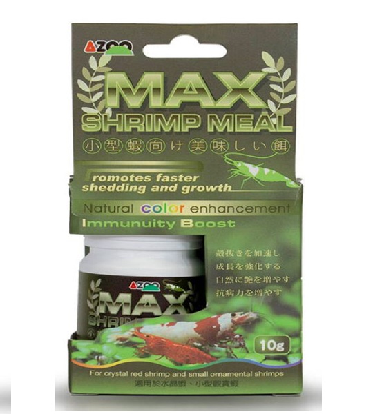 alimento max shrimp meal azoo 10 g. - Pet Lovers MTY