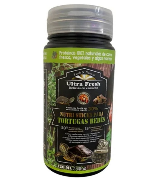 alimento nutrasticks para tortugas bebes ulra fresh azoo de 45 grs - Pet Lovers MTY
