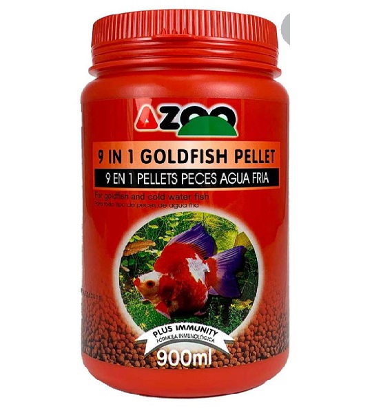 9 en 1 goldfish pellet azoo 900 ml. - Pet Lovers MTY
