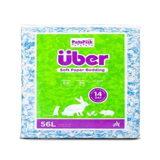 uber soft paper bedding 56 l azul con blanco